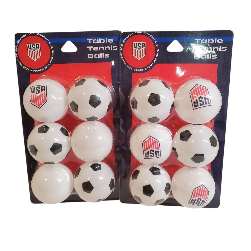 USA Soccer Theme Ping Pong Table Tennis Balls - 2 Pack